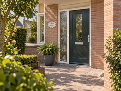 Raamfolie verticaal katten en kittens in bloeiende bosboom1